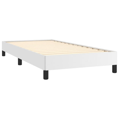 Bed Frame without Mattress White 90x190 cm Single Single Faux Leather