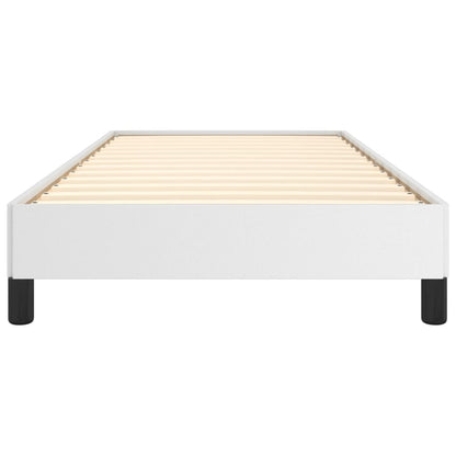 Bed Frame without Mattress White 90x190 cm Single Single Faux Leather