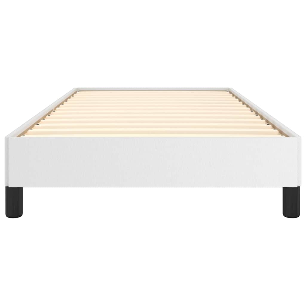 Bed Frame without Mattress White 90x190 cm Single Faux Leather