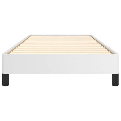 Bed Frame without Mattress White 90x190 cm Single Faux Leather