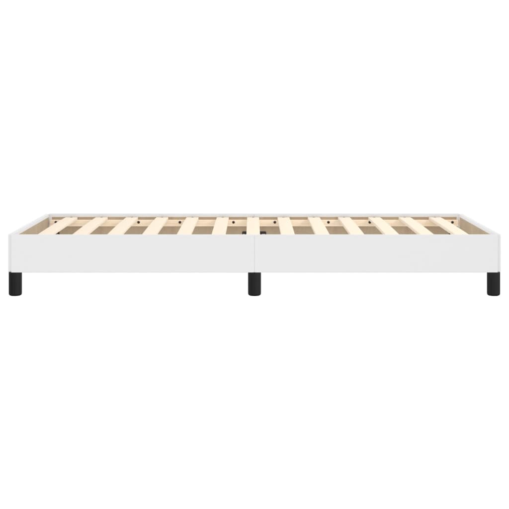 Bed Frame without Mattress White 90x190 cm Single Single Faux Leather