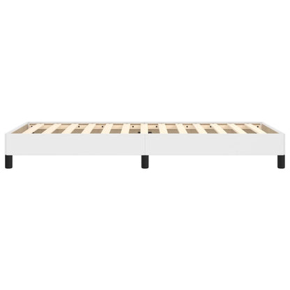 Bed Frame without Mattress White 90x190 cm Single Single Faux Leather
