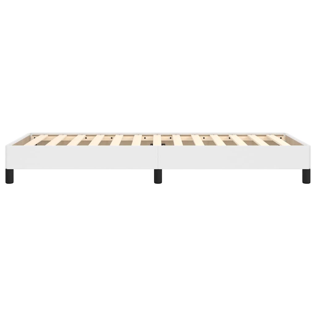 Bed Frame without Mattress White 90x190 cm Single Faux Leather