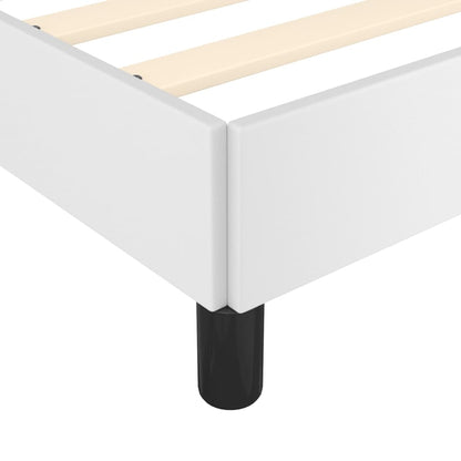 Bed Frame without Mattress White 90x190 cm Single Single Faux Leather
