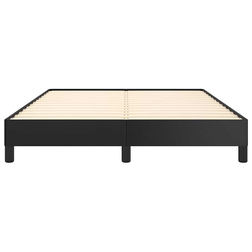 Bed Frame without Mattress Black 135x190 cm Double Faux Leather