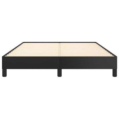 Bed Frame without Mattress Black 135x190 cm Double Faux Leather