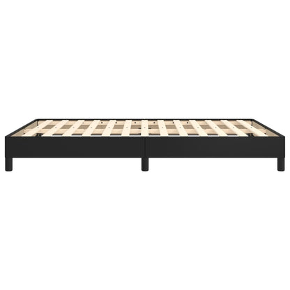Bed Frame without Mattress Black 135x190 cm Double Double Faux Leather
