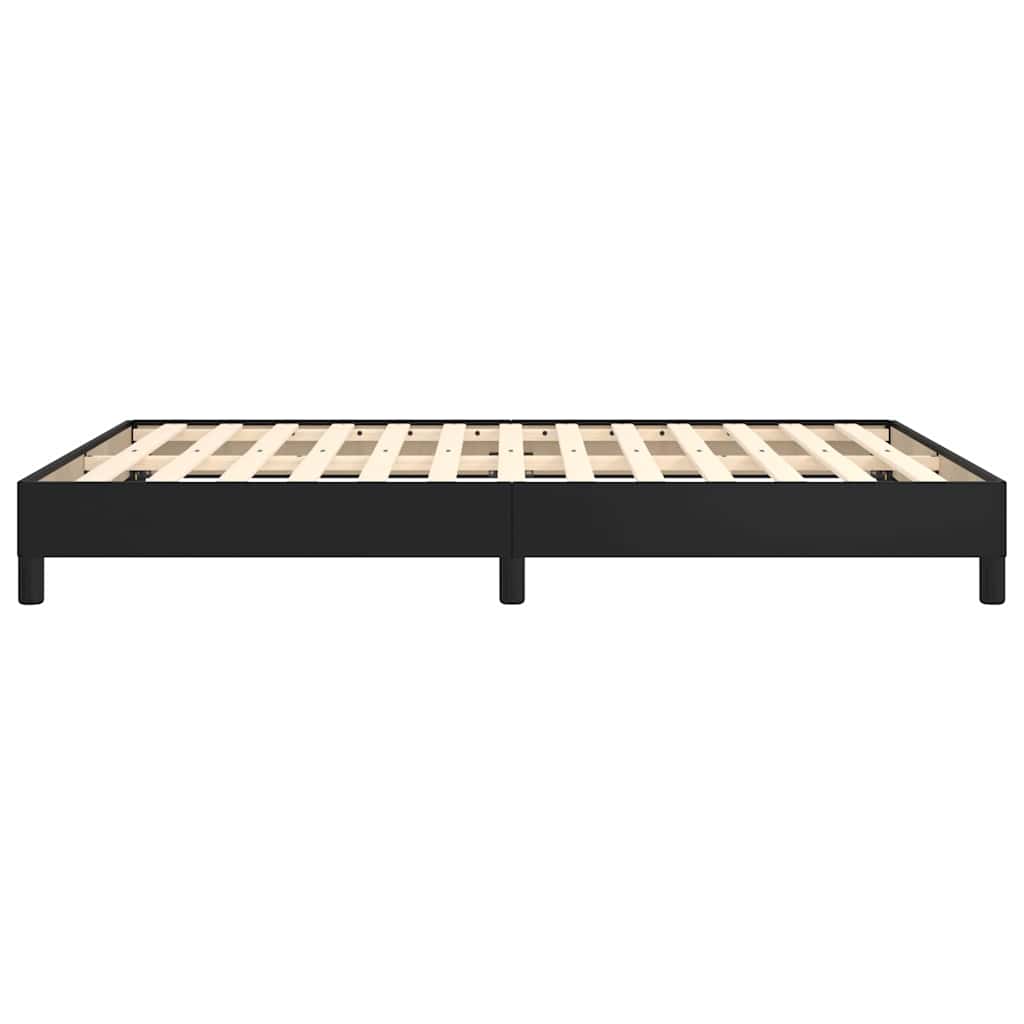 Bed Frame without Mattress Black 135x190 cm Double Faux Leather