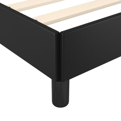 Bed Frame without Mattress Black Super King Faux Leather