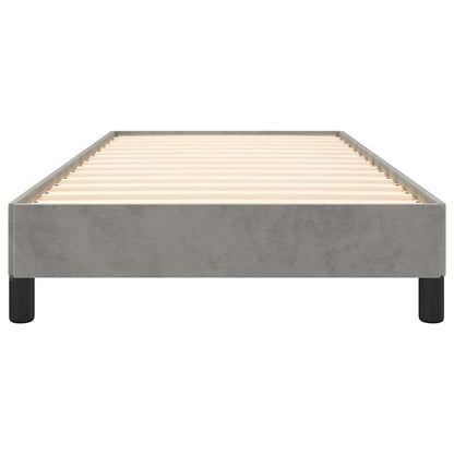 Bed Frame without Mattress Light Grey 90x190 cm Single Velvet
