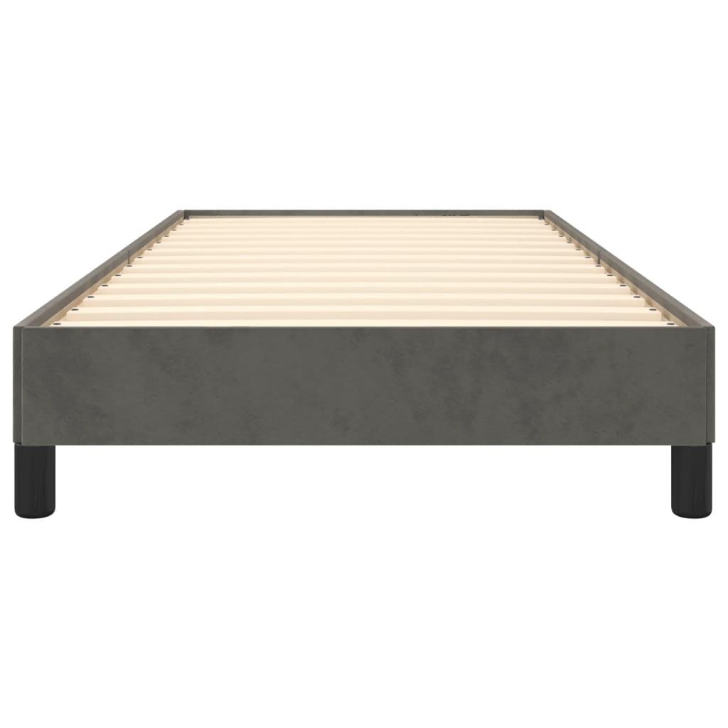 Bed Frame without Mattress Dark Grey 90x190 cm Single Single Velvet