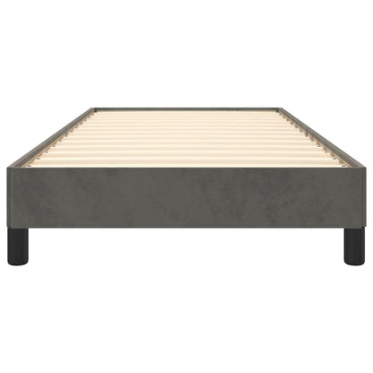 Bed Frame without Mattress Dark Grey 90x190 cm Single Single Velvet