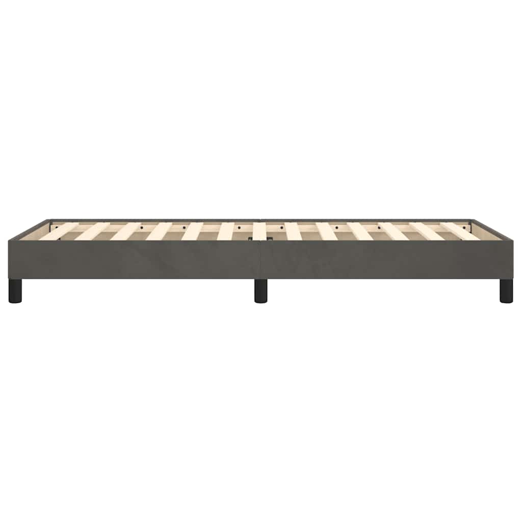 Bed Frame without Mattress Dark Grey 90x190 cm Single Single Velvet