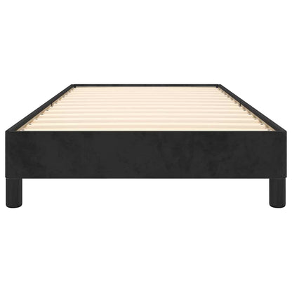 Bed Frame without Mattress Black 90x190 cm Single Single Velvet