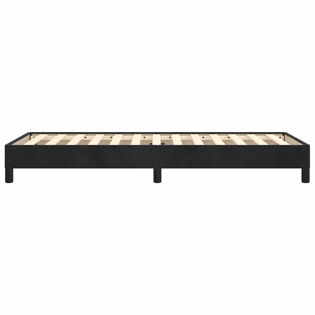 Bed Frame without Mattress Black 90x190 cm Single Single Velvet