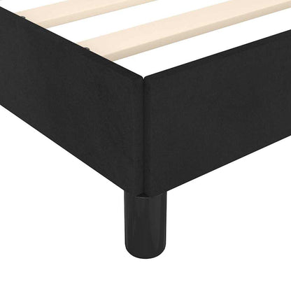 Bed Frame without Mattress Black 90x190 cm Single Single Velvet