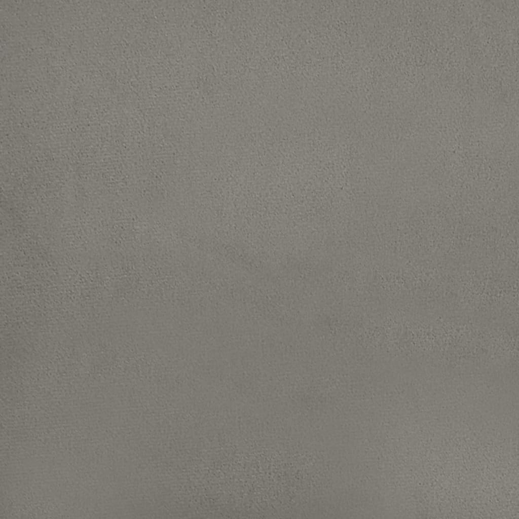 Bed Frame without Mattress Light Grey Super King Velvet