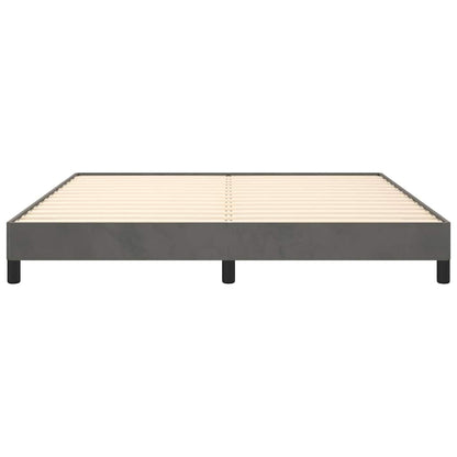 Bed Frame without Mattress Dark Grey Super King Velvet