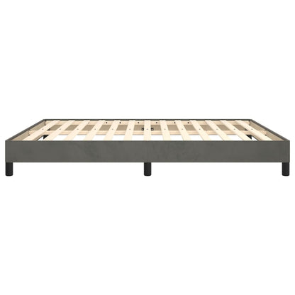 Bed Frame without Mattress Dark Grey Super King Velvet