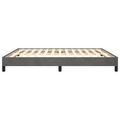 Bed Frame without Mattress Dark Grey Super King Velvet