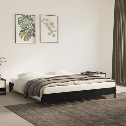 Bed Frame without Mattress Black 180x200 cm Super King Super King Velvet