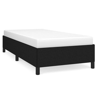 Bed Frame without Mattress Black 90x190 cm Single Fabric