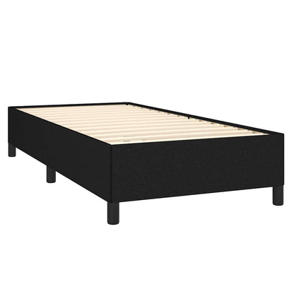 Bed Frame without Mattress Black 90x190 cm Single Fabric