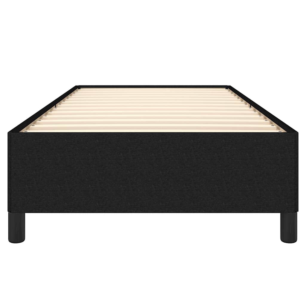 Bed Frame without Mattress Black 90x190 cm Single Fabric