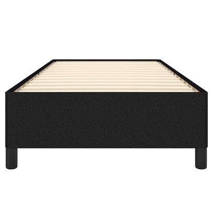 Bed Frame without Mattress Black 90x190 cm Single Fabric