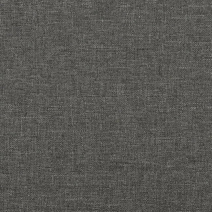 Bed Frame without Mattress Dark Grey Super King Fabric