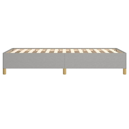 Bed Frame without Mattress Light Grey 90x190 cm Single Fabric