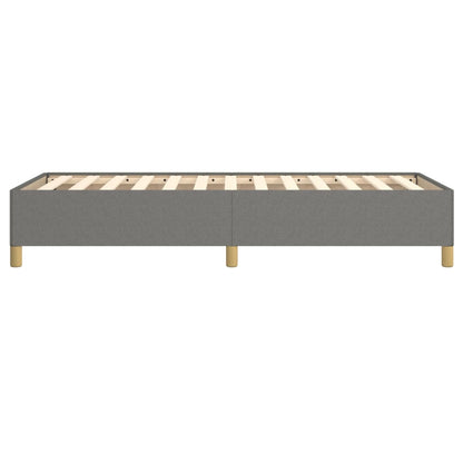 Bed Frame without Mattress Dark Grey 90x190 cm Single Single Fabric