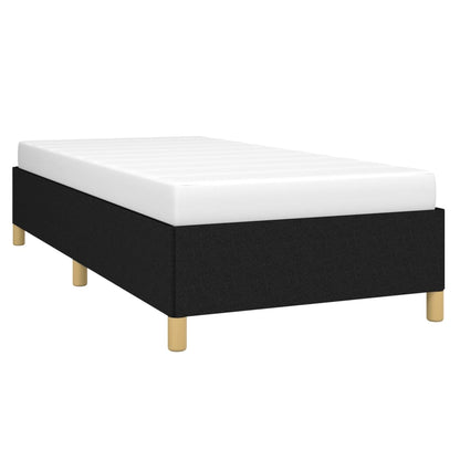 Bed Frame without Mattress Black 90x190 cm Single Single Fabric