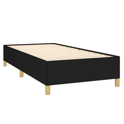 Bed Frame without Mattress Black 90x190 cm Single Single Fabric