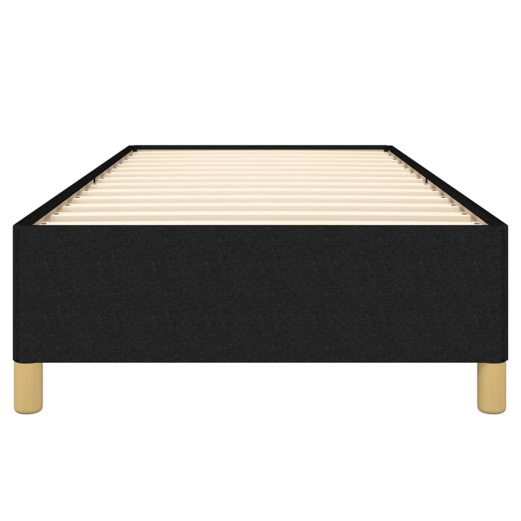 Bed Frame without Mattress Black 90x190 cm Single Single Fabric