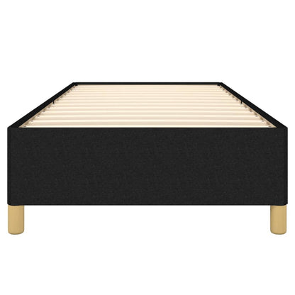 Bed Frame without Mattress Black 90x190 cm Single Single Fabric