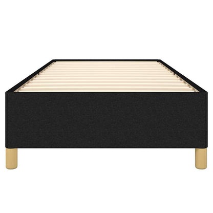 Bed Frame without Mattress Black 90x190 cm Single Single Fabric