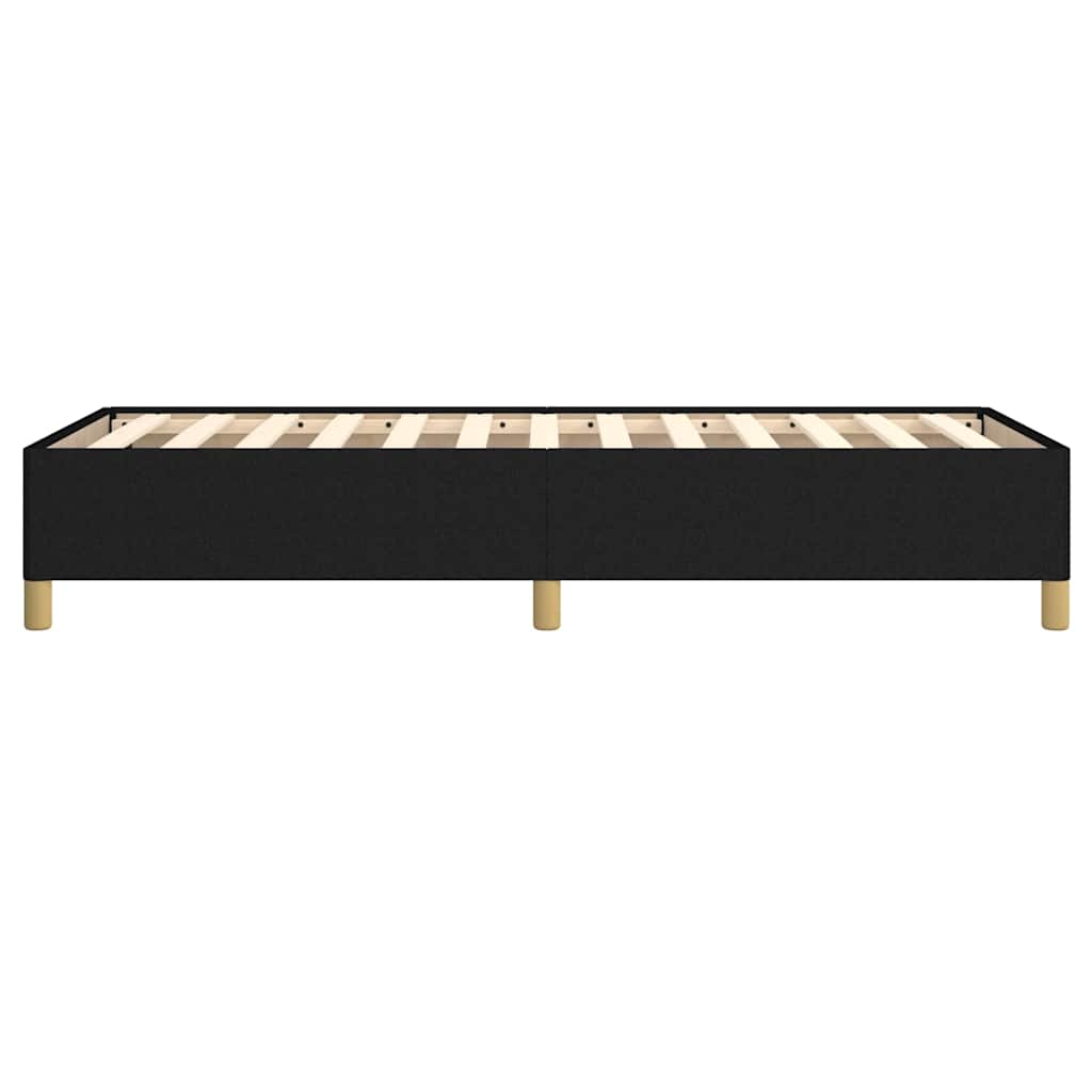 Bed Frame without Mattress Black 90x190 cm Single Single Fabric