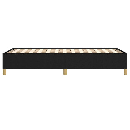Bed Frame without Mattress Black 90x190 cm Single Single Fabric
