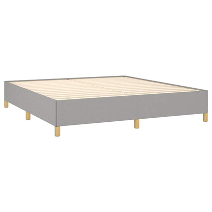 Bed Frame without Mattress Light Grey 180x200 cm Fabric