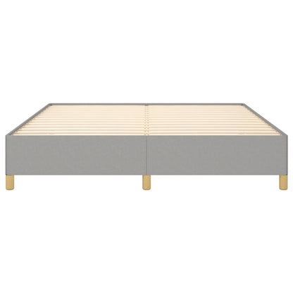 Bed Frame without Mattress Light Grey 180x200cm Super King Fabric