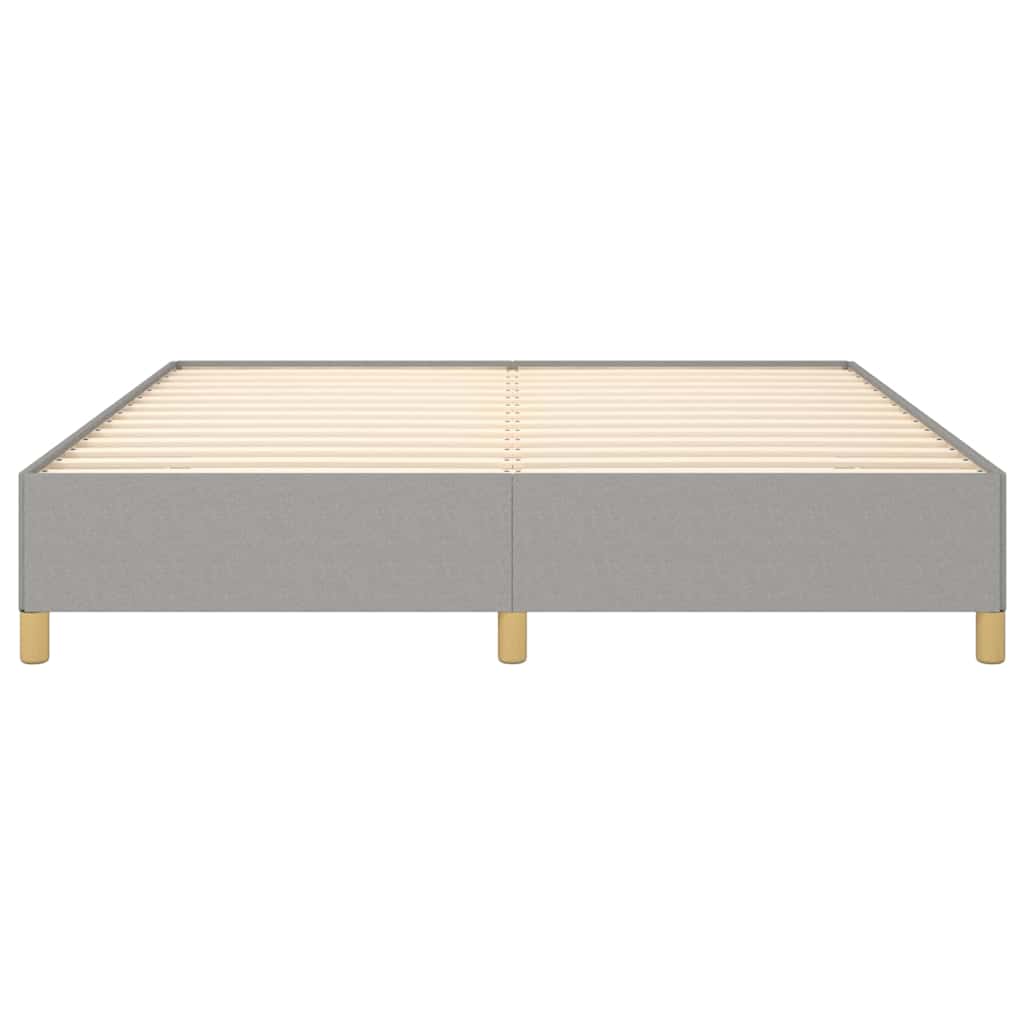 Bed Frame without Mattress Light Grey 180x200 cm Fabric