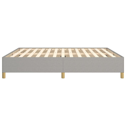 Bed Frame without Mattress Light Grey 180x200cm Super King Fabric