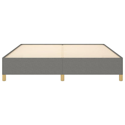 Bed Frame without Mattress Dark Grey 180x200cm Super King Fabric