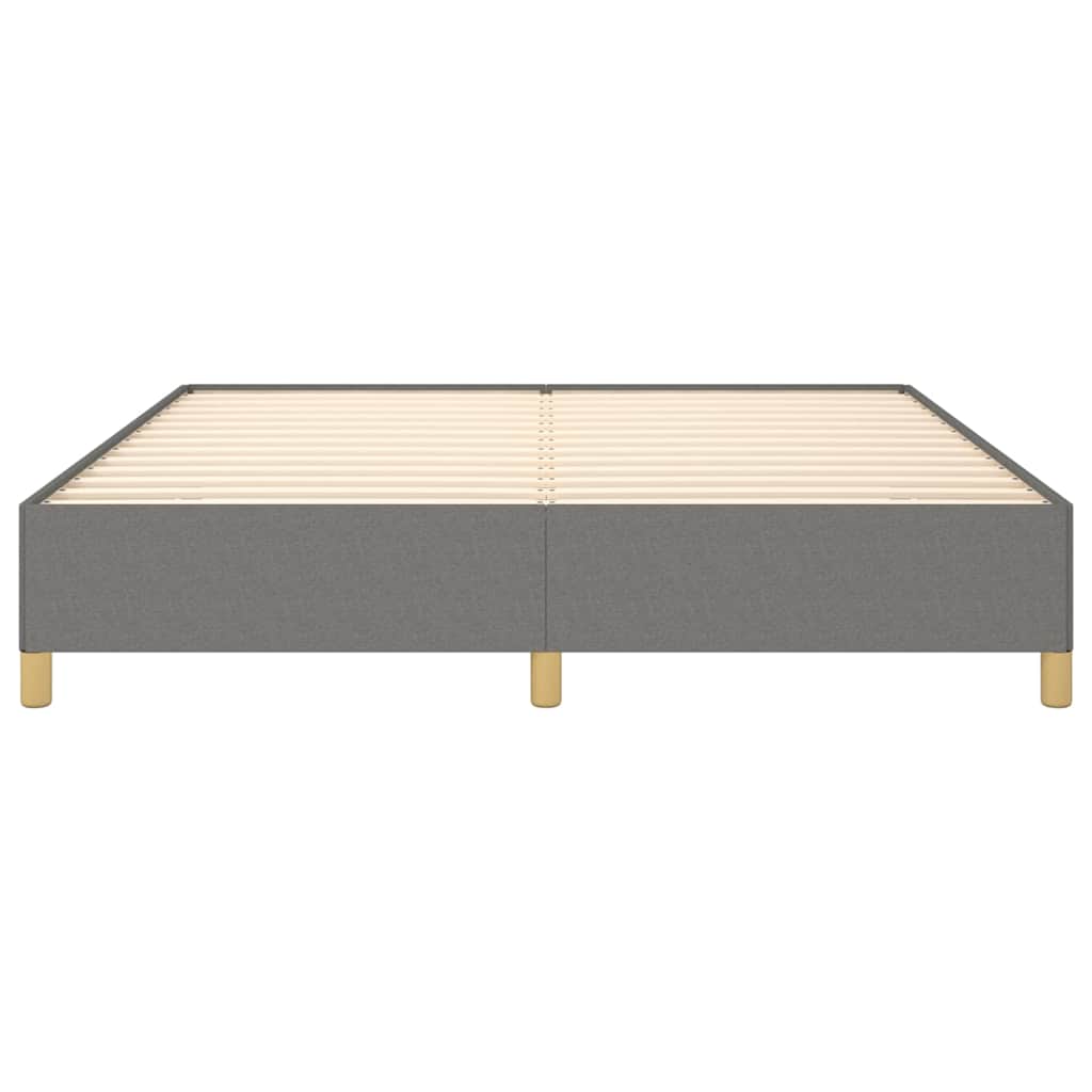 Bed Frame without Mattress Dark Grey 180x200 cm Fabric