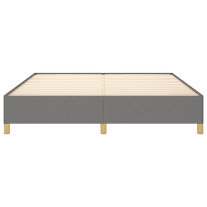 Bed Frame without Mattress Dark Grey 180x200 cm Fabric