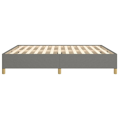 Bed Frame without Mattress Dark Grey 180x200cm Super King Fabric