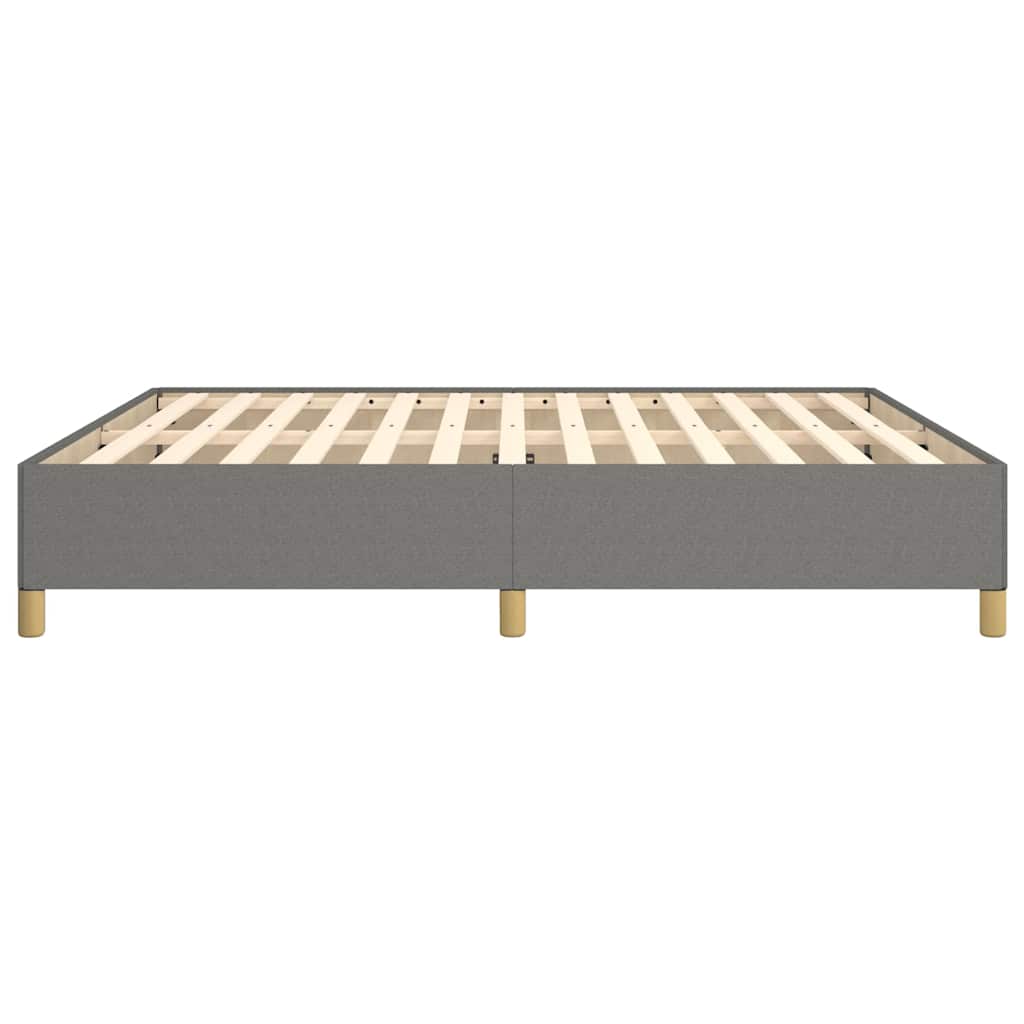 Bed Frame without Mattress Dark Grey 180x200 cm Fabric
