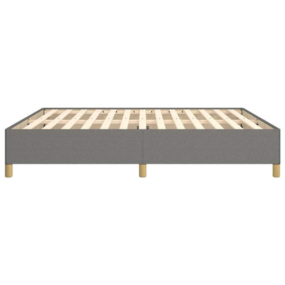 Bed Frame without Mattress Dark Grey 180x200 cm Fabric