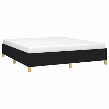 Bed Frame without Mattress Black 180x200 cm Super King Fabric